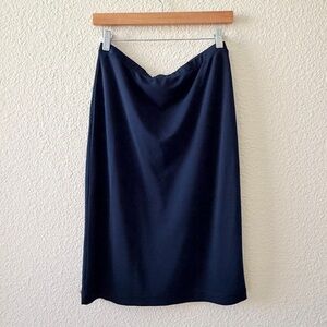 J. Crew Navy Midi Skirt